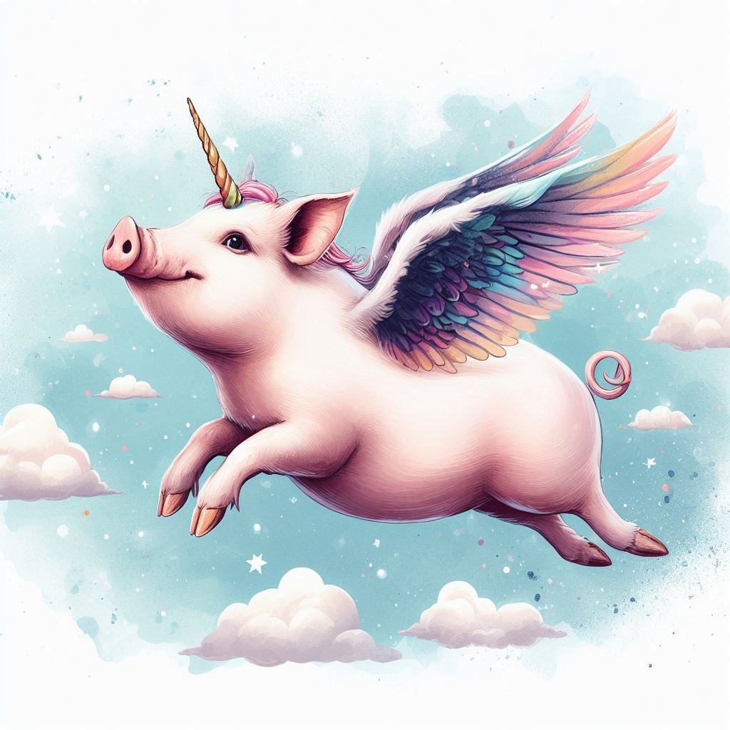 Dream Bigger: Fly In Style - AI Art by Melanie Anne Phillips