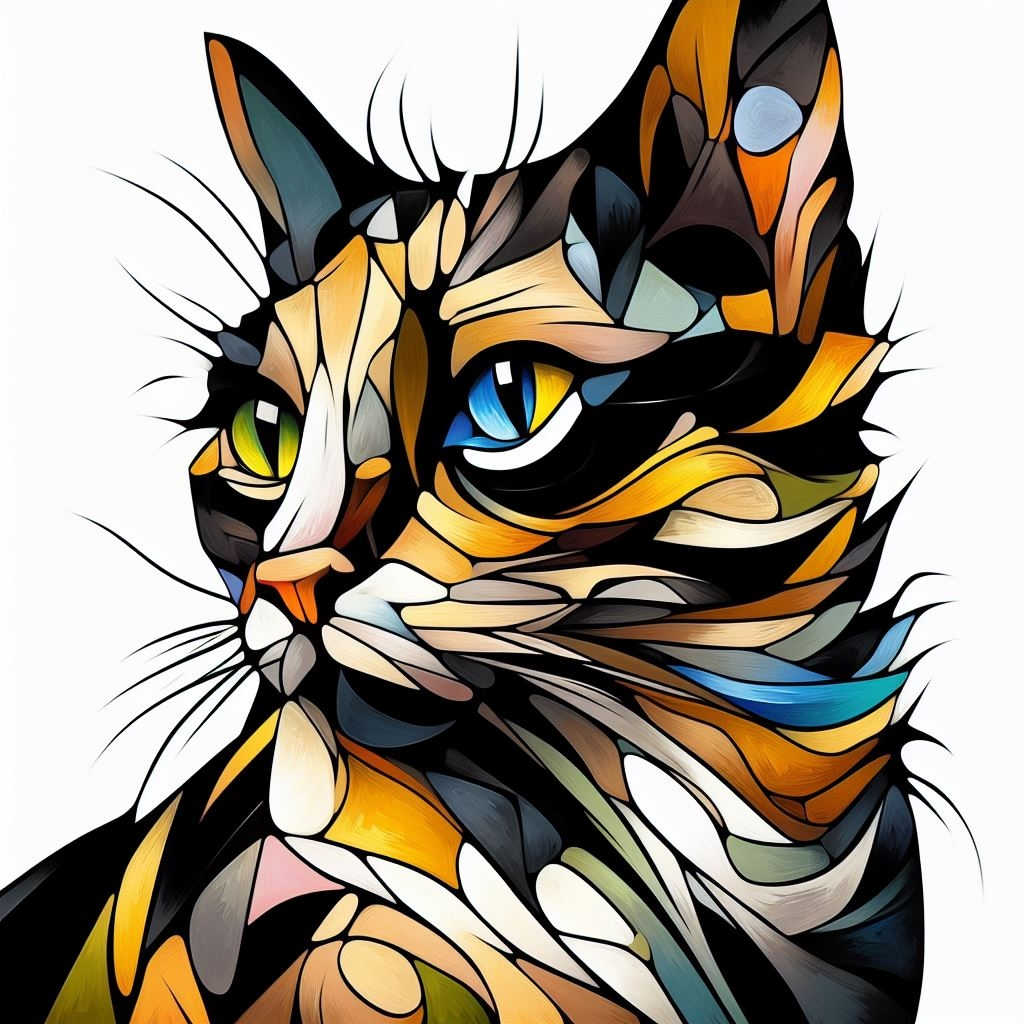 Prism Cat - AI Art by Melanie Anne Phillips