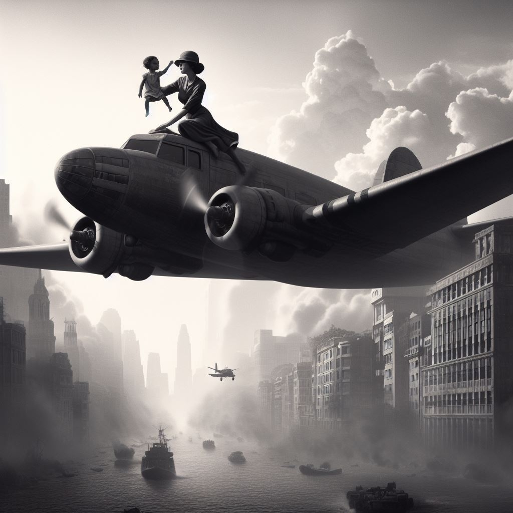 Women Aviators of World War 2 | 2 of 4 - AI art by Melanie Anne Phillips