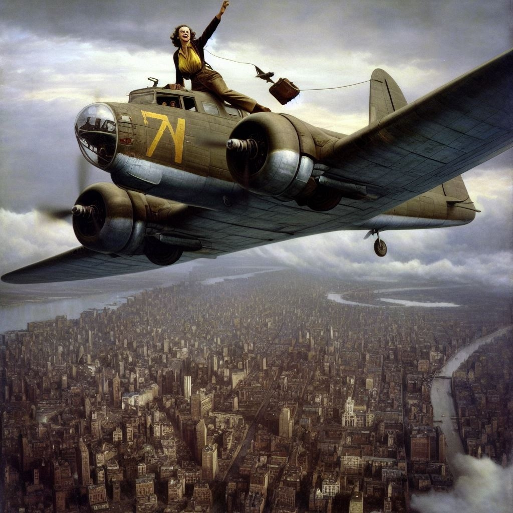 Women Aviators of World War 2 - Image 4 of 4 - AI Art by Melanie Anne Phillips